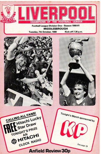 Match programme